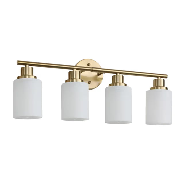 The Lucerne Frosted Cylinder Vanity Light