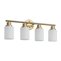The Lucerne Frosted Cylinder Vanity Light