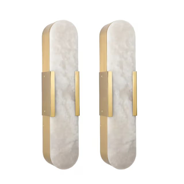 The Elara Alabaster Wall Sconce (Set of 2)