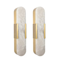 The Elara Alabaster Wall Sconce (Set of 2)