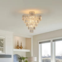 The Astoria Cascading Crystal Tier Chandelier