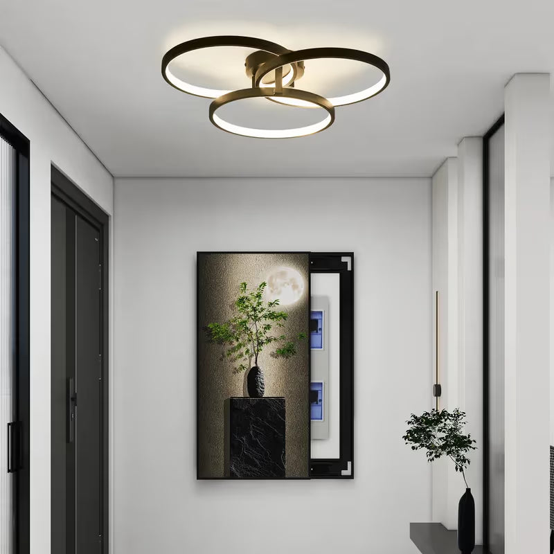 The Orion Interlocking Ring LED Ceiling Light