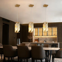 The Solstice Crystal Prism Pendant Light (Set of 3)