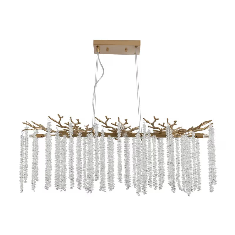 The Aurelius Crystal Raindrop Branch Chandelier