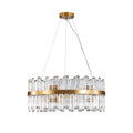 The Solstice Gold Prism Ring Chandelier