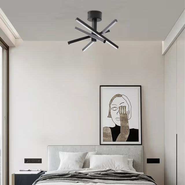 The Aurelius Kinetic Starburst LED Ceiling Light
