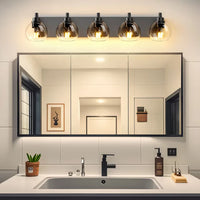 The Lucerne Globe Glass Vanity Light