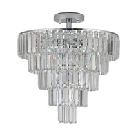 The Astoria Cascading Crystal Tier Chandelier