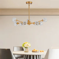 The Orion Radial Crystal Globe Chandelier
