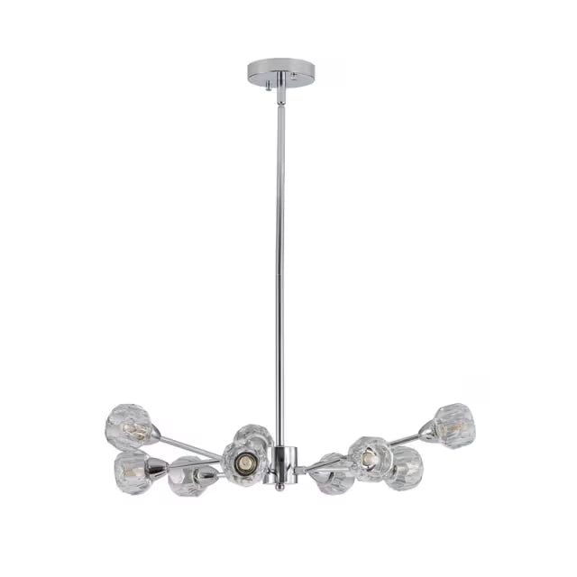 The Orion Radial Crystal Globe Chandelier