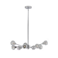 The Orion Radial Crystal Globe Chandelier