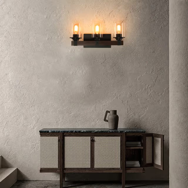 The Aspen Wood Beam Vanity Light