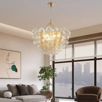 The Luna Fluted Glass Orb Chandelier