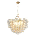 The Luna Fluted Glass Orb Chandelier