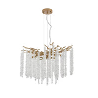 The Aurelius Crystal Raindrop Branch Chandelier
