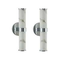 The Solstice Linear Marble Wall Light (Set of 2)