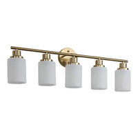 The Lucerne Frosted Cylinder Vanity Light