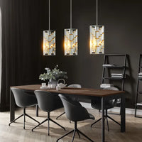 The Solstice Crystal Prism Pendant Light (Set of 3)