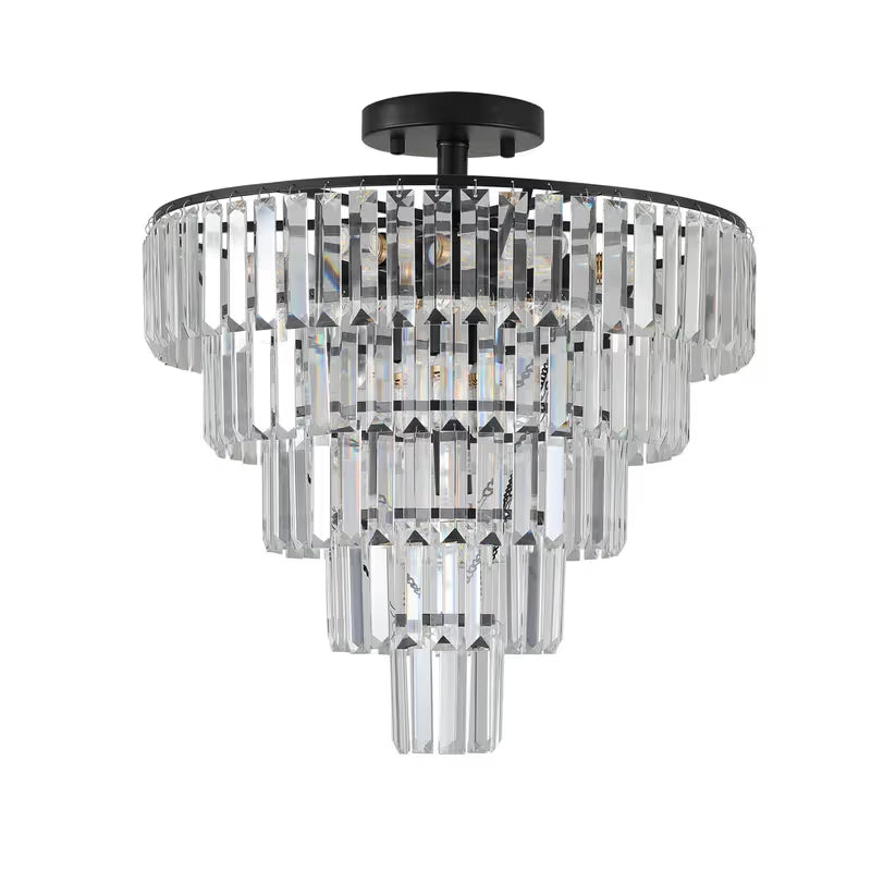 The Astoria Cascading Crystal Tier Chandelier