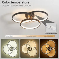 The Orion Interlocking Ring LED Ceiling Light