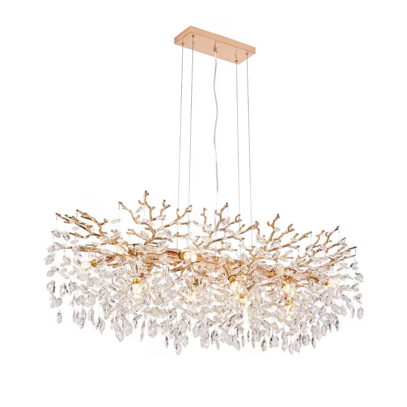 The Elysian Crystal Droplet Branch Chandelier