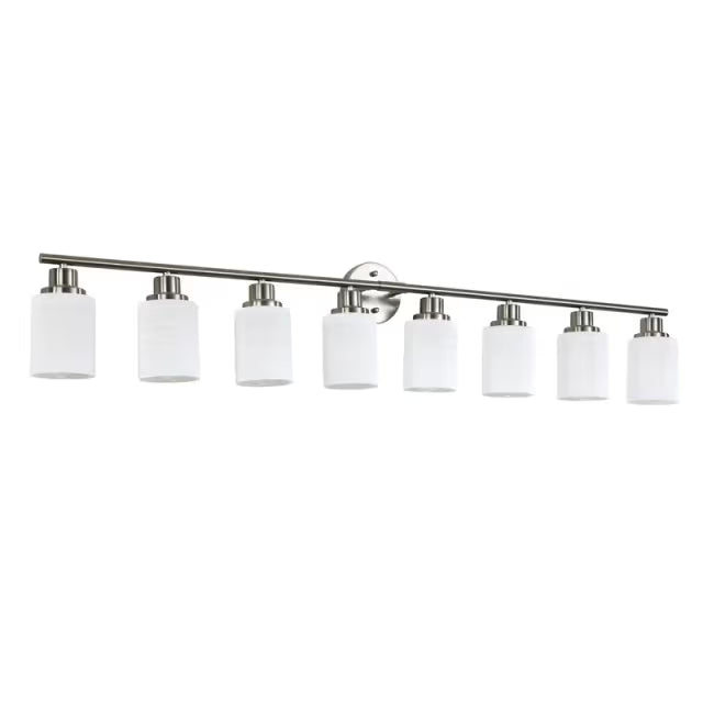 The Lucerne Frosted Cylinder Vanity Light