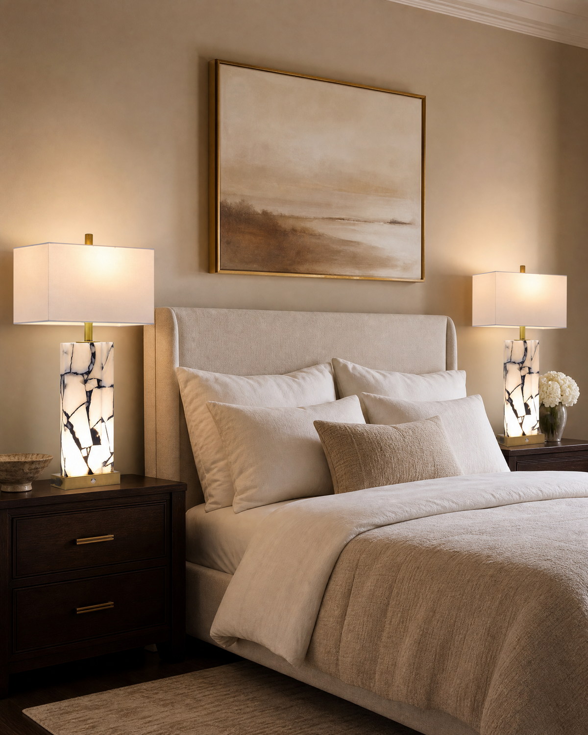 The Anya Illuminated Mosaic Table Lamp
