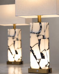 The Anya Illuminated Mosaic Table Lamp