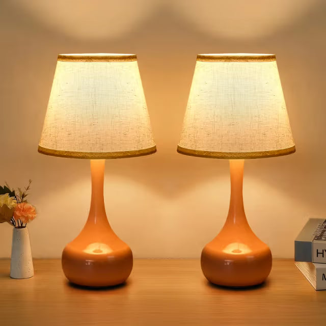 The Vespera Linen Shade Bedside Lamp