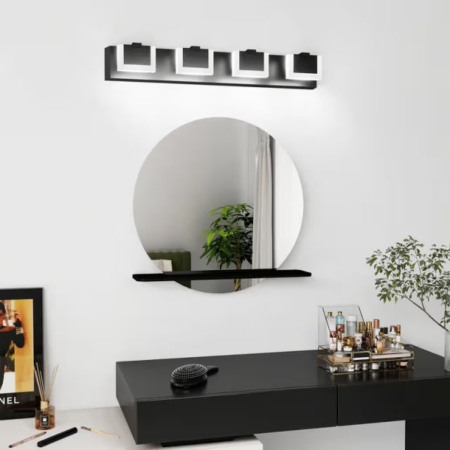 The Lucerne Geometric Square LED Vanity Light
