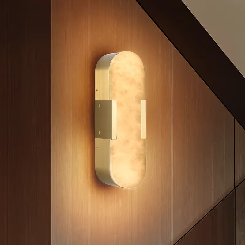 The Elara Alabaster Wall Sconce (Set of 2)