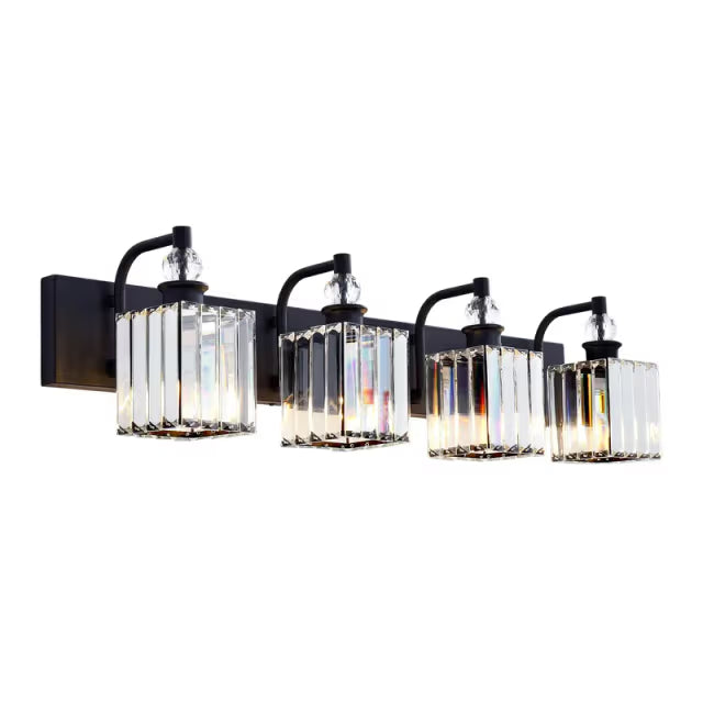 The Calisto Crystal Prism Vanity Light
