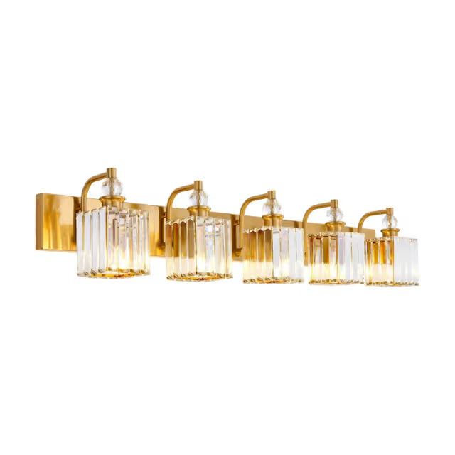 The Calisto Crystal Prism Vanity Light