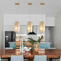 The Solstice Crystal Prism Pendant Light (Set of 3)