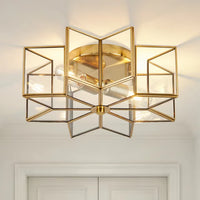 The Astoria Geometric Glass Canopy Light