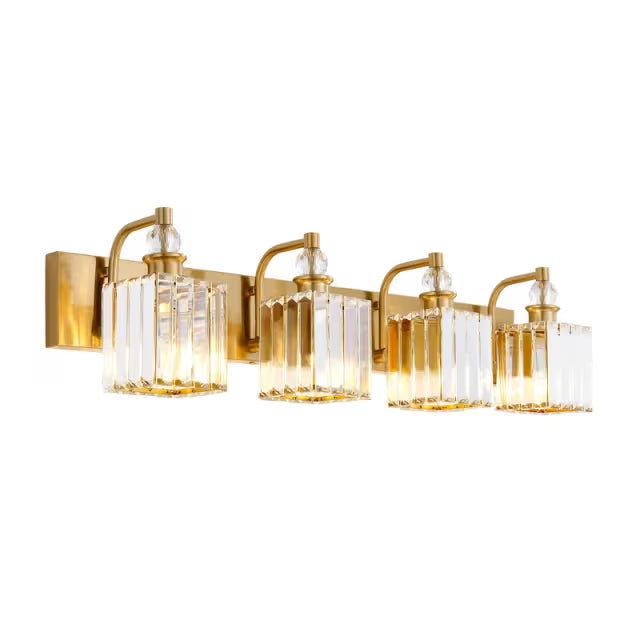 The Calisto Crystal Prism Vanity Light