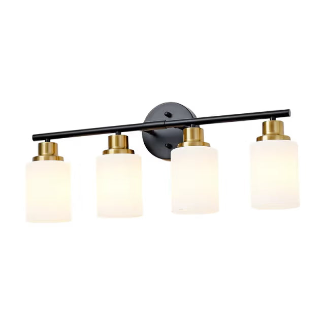 The Lucerne Frosted Cylinder Vanity Light