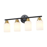 The Lucerne Frosted Cylinder Vanity Light