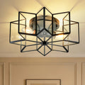 The Astoria Geometric Glass Canopy Light