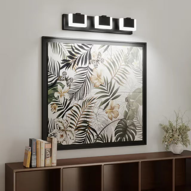 The Lucerne Geometric Square LED Vanity Light