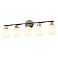 The Lucerne Frosted Cylinder Vanity Light