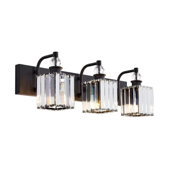 The Calisto Crystal Prism Vanity Light