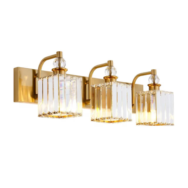 The Calisto Crystal Prism Vanity Light