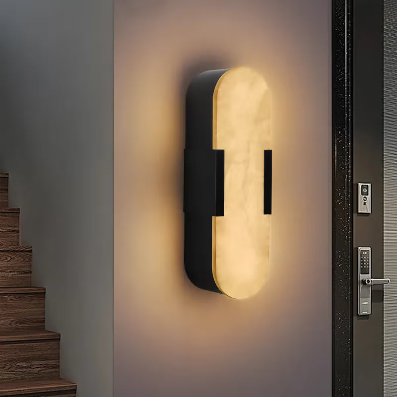 The Elara Alabaster Wall Sconce (Set of 2)